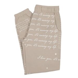 Taylor Swift TTPD I Love You It's Ruining My Life Sweatpants Large- NEW
